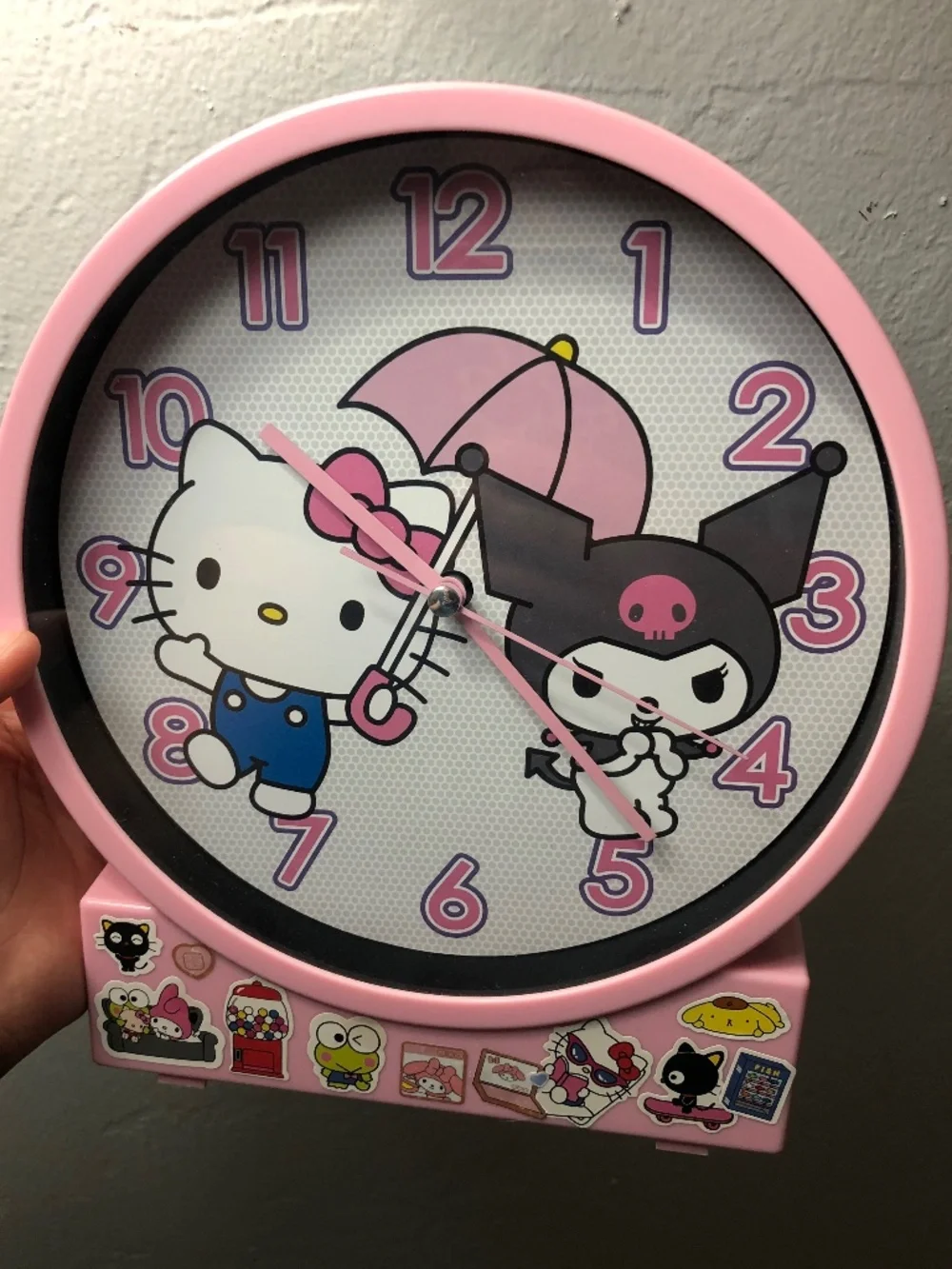Hello Kitty n Kuromi Desk Clock